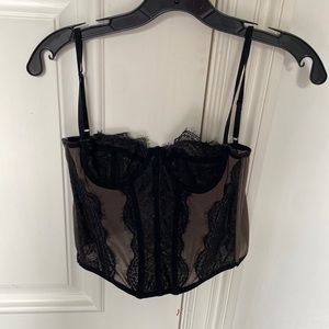 Cute corset black top